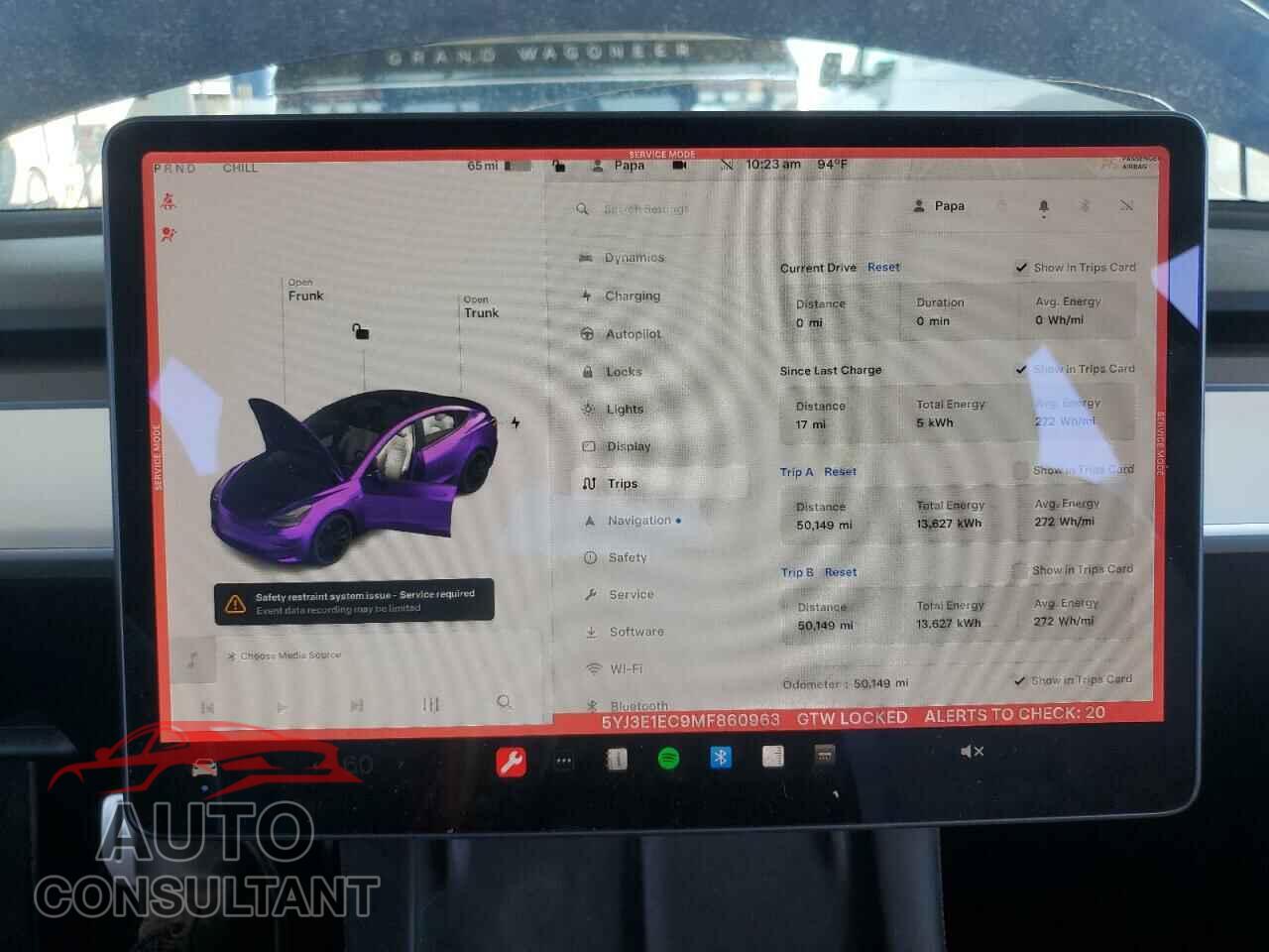TESLA MODEL 3 2021 - 5YJ3E1EC9MF860963