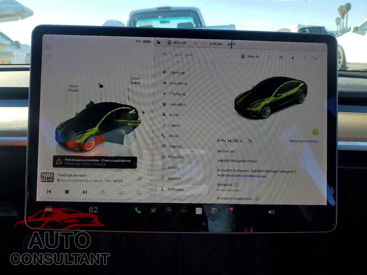 TESLA MODEL 3 2022 - 5YJ3E1EA5NF173981