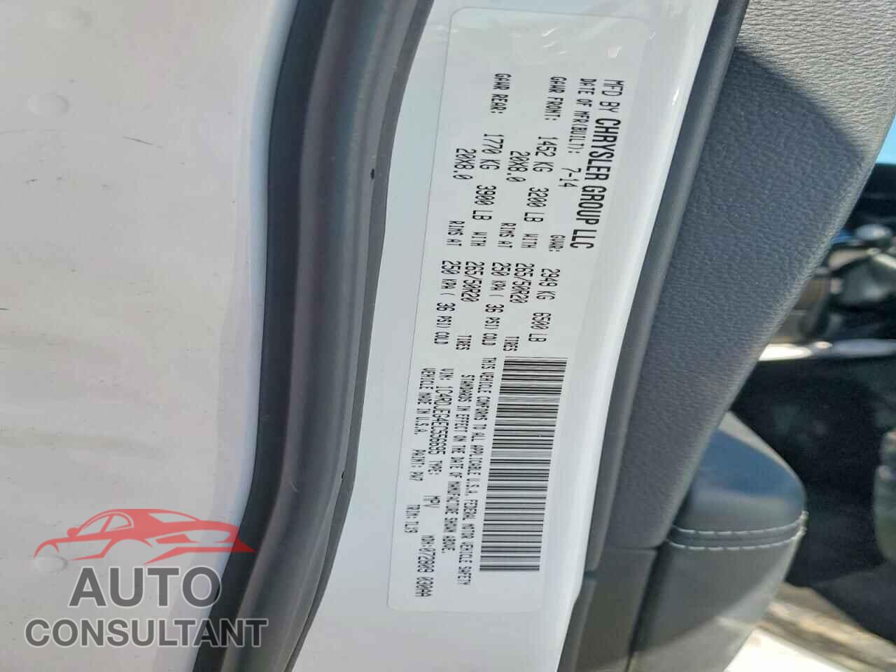 DODGE DURANGO 2014 - 1C4RDJEG4EC556695