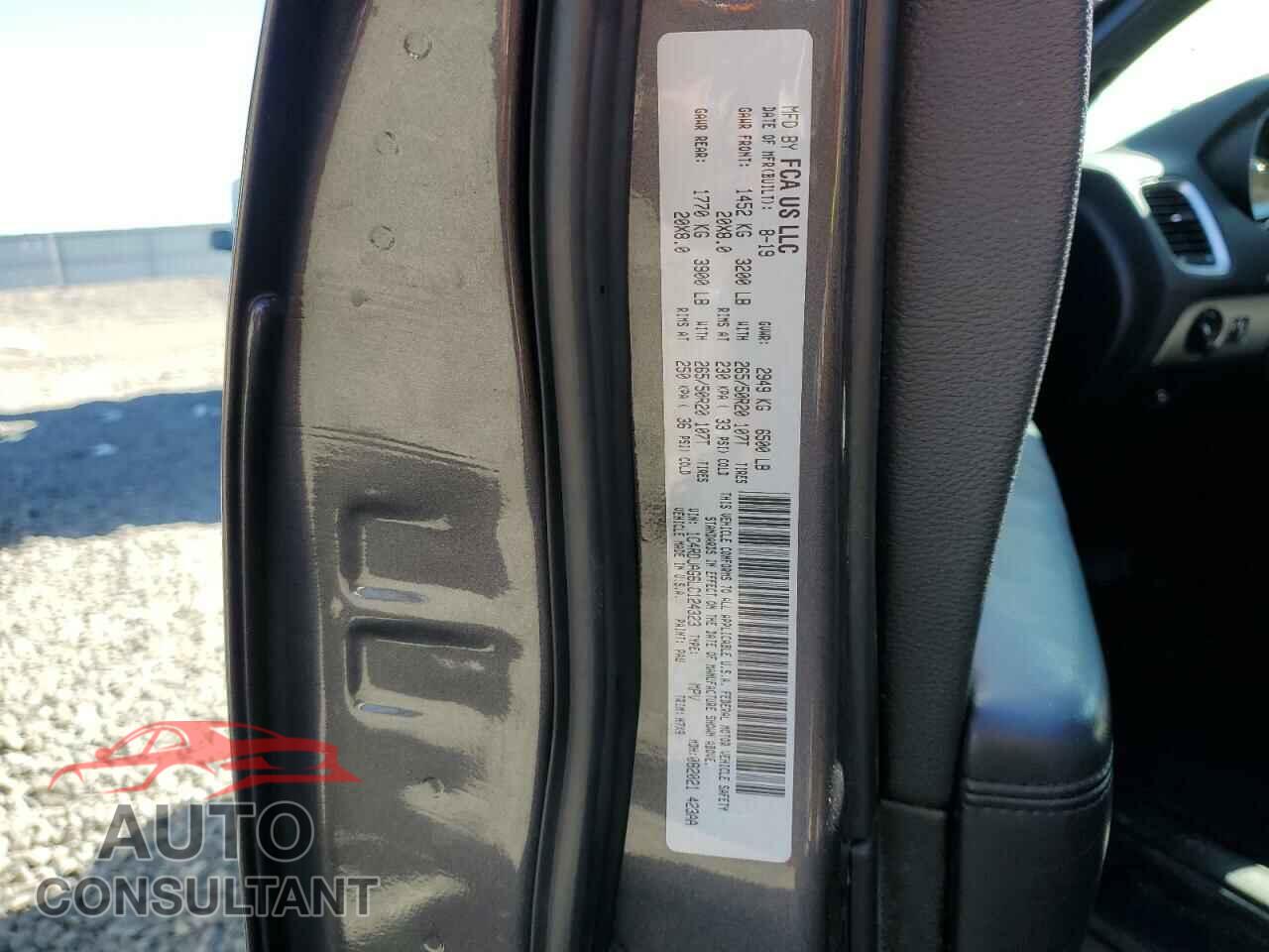 DODGE DURANGO 2020 - 1C4RDJAG6LC124323