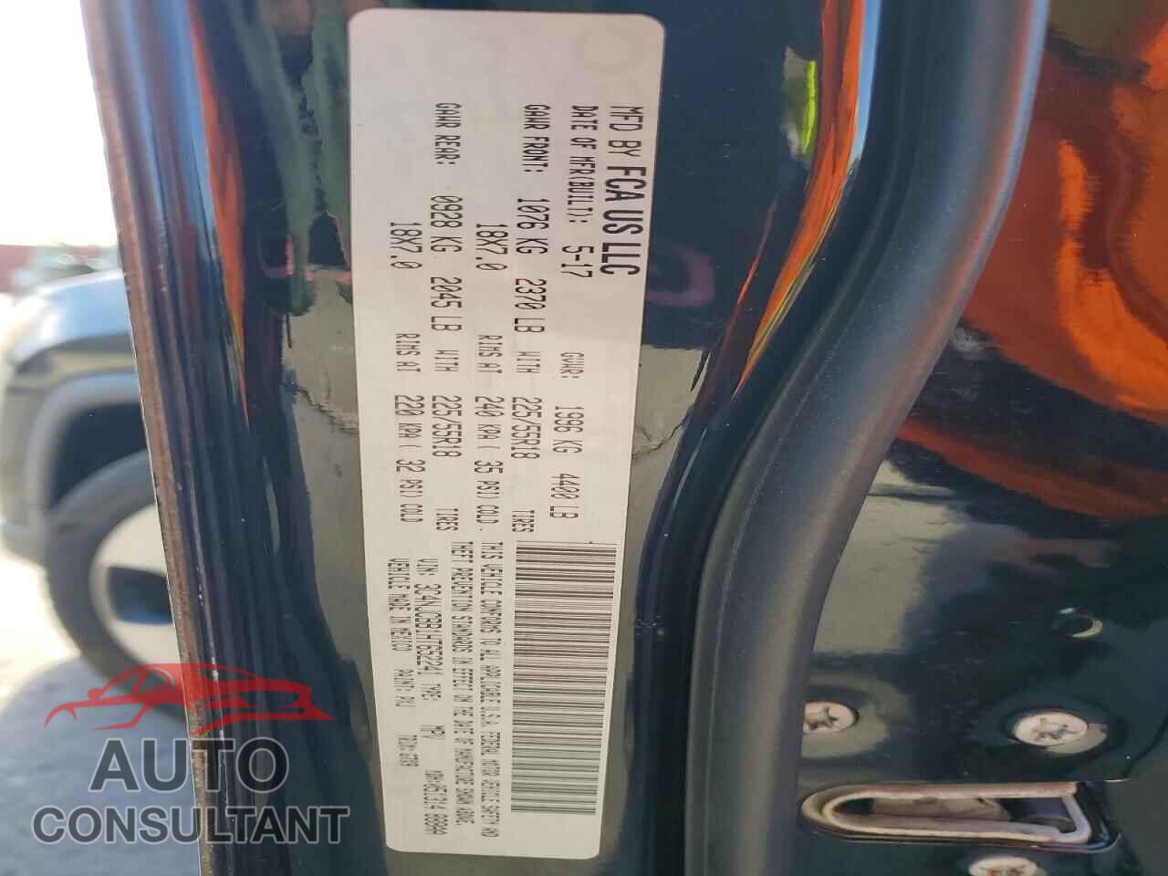 JEEP COMPASS 2017 - 3C4NJCBB1HT652241