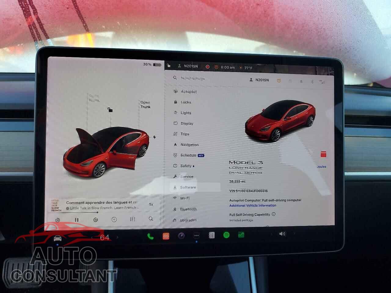 TESLA MODEL 3 2018 - 5YJ3E1EB4JF065516