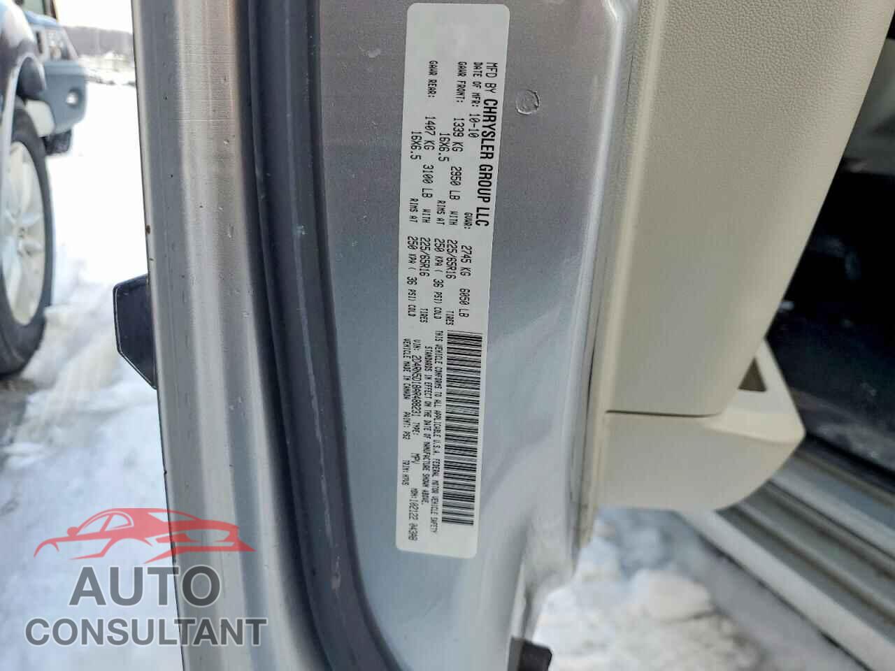 DODGE CARAVAN 2010 - 2D4RN5D18AR488231