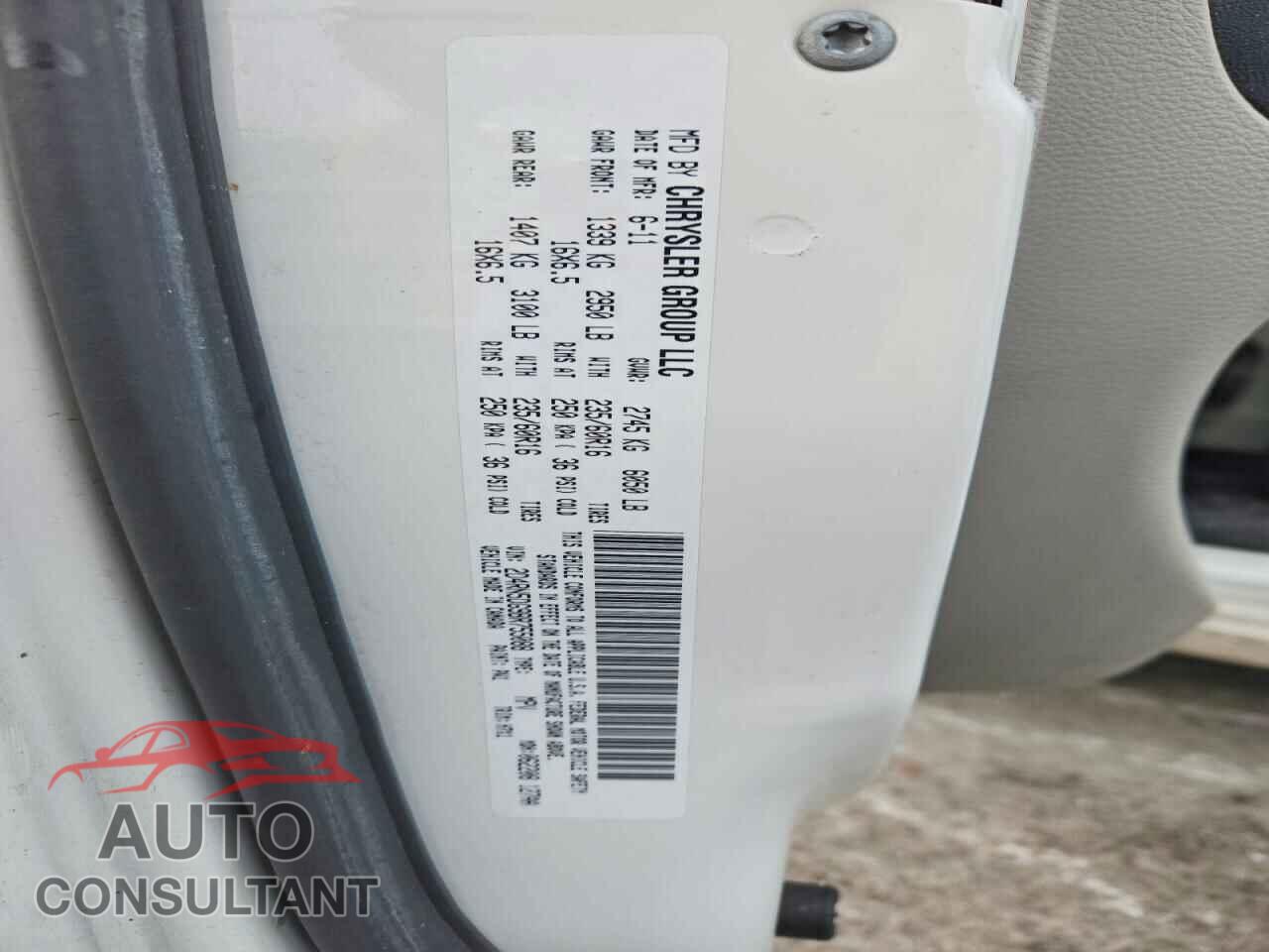 DODGE CARAVAN 2011 - 2D4RN5DG9BR755088
