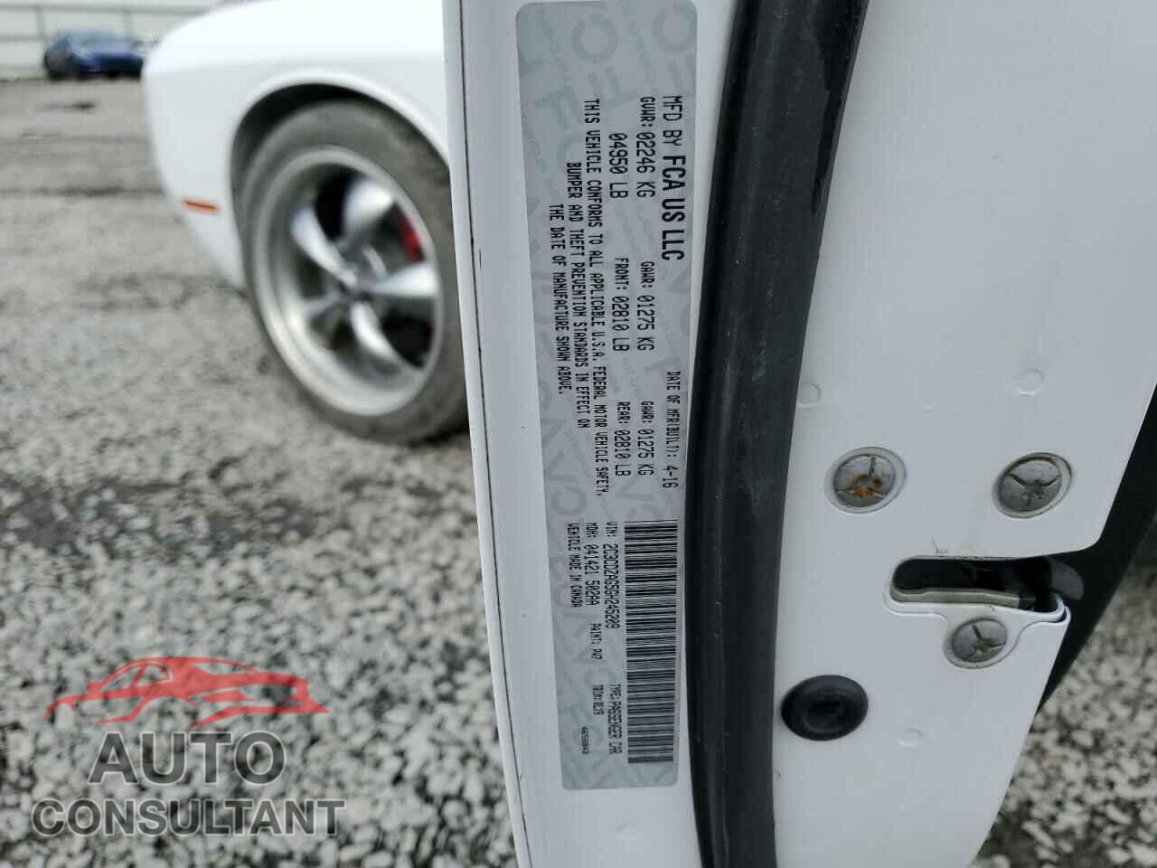 DODGE CHALLENGER 2016 - 2C3CDZAG5GH245209