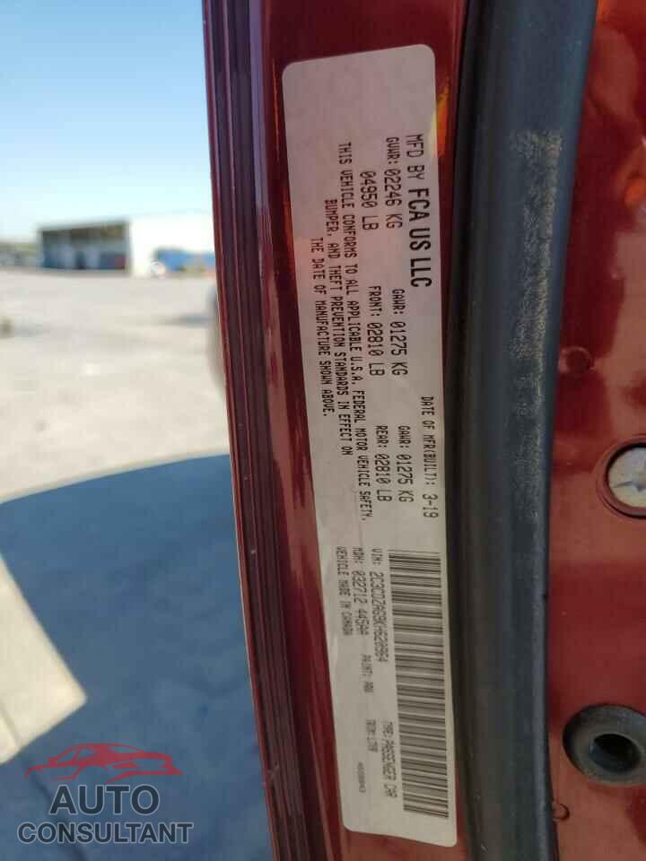 DODGE CHALLENGER 2019 - 2C3CDZAG9KH620964