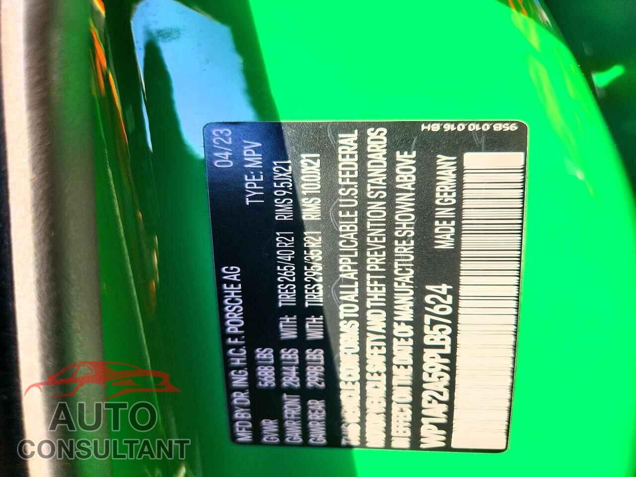 PORSCHE MACAN 2023 - WP1AF2A59PLB57624
