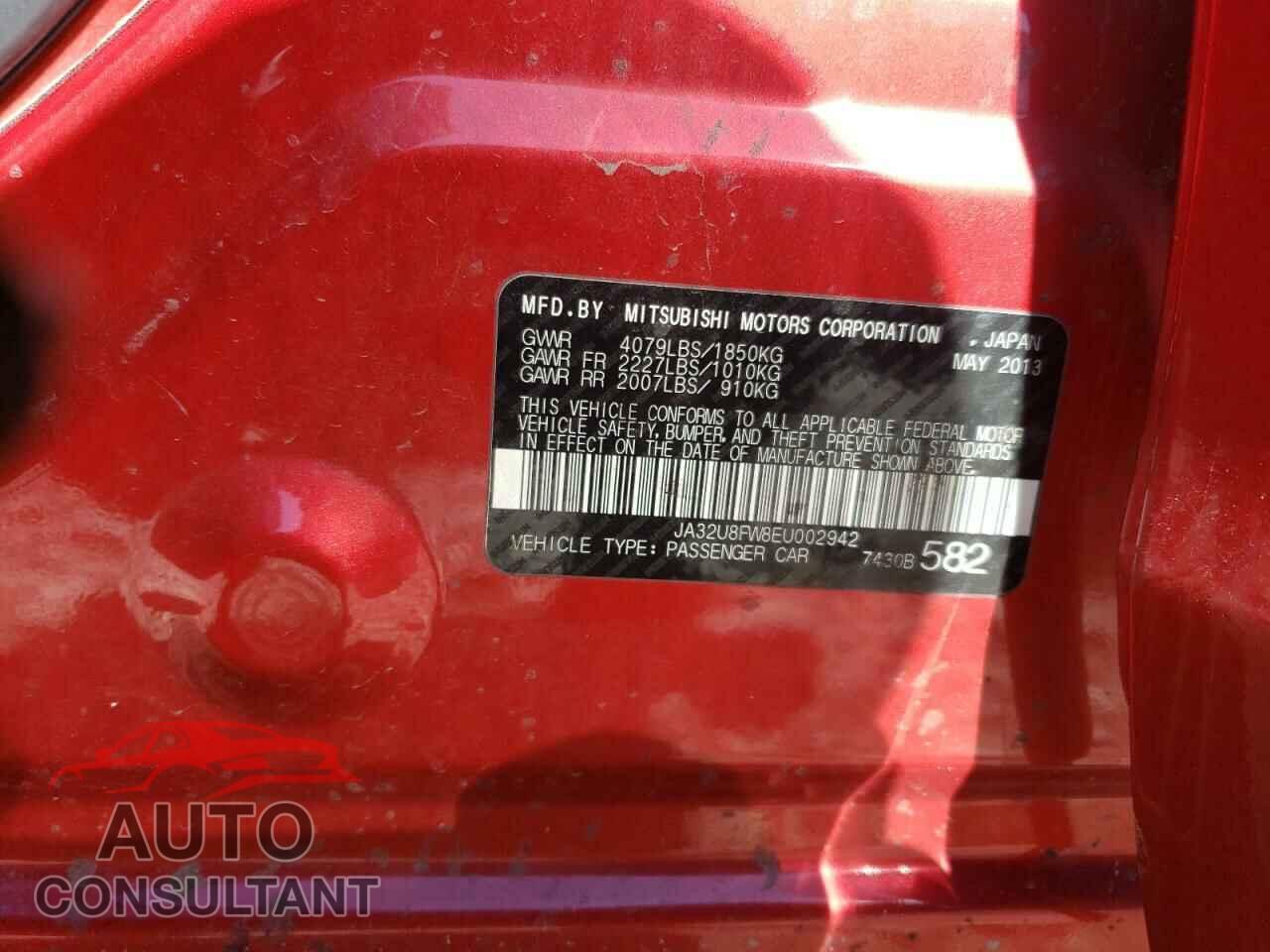 MITSUBISHI LANCER 2014 - JA32U8FW8EU002942