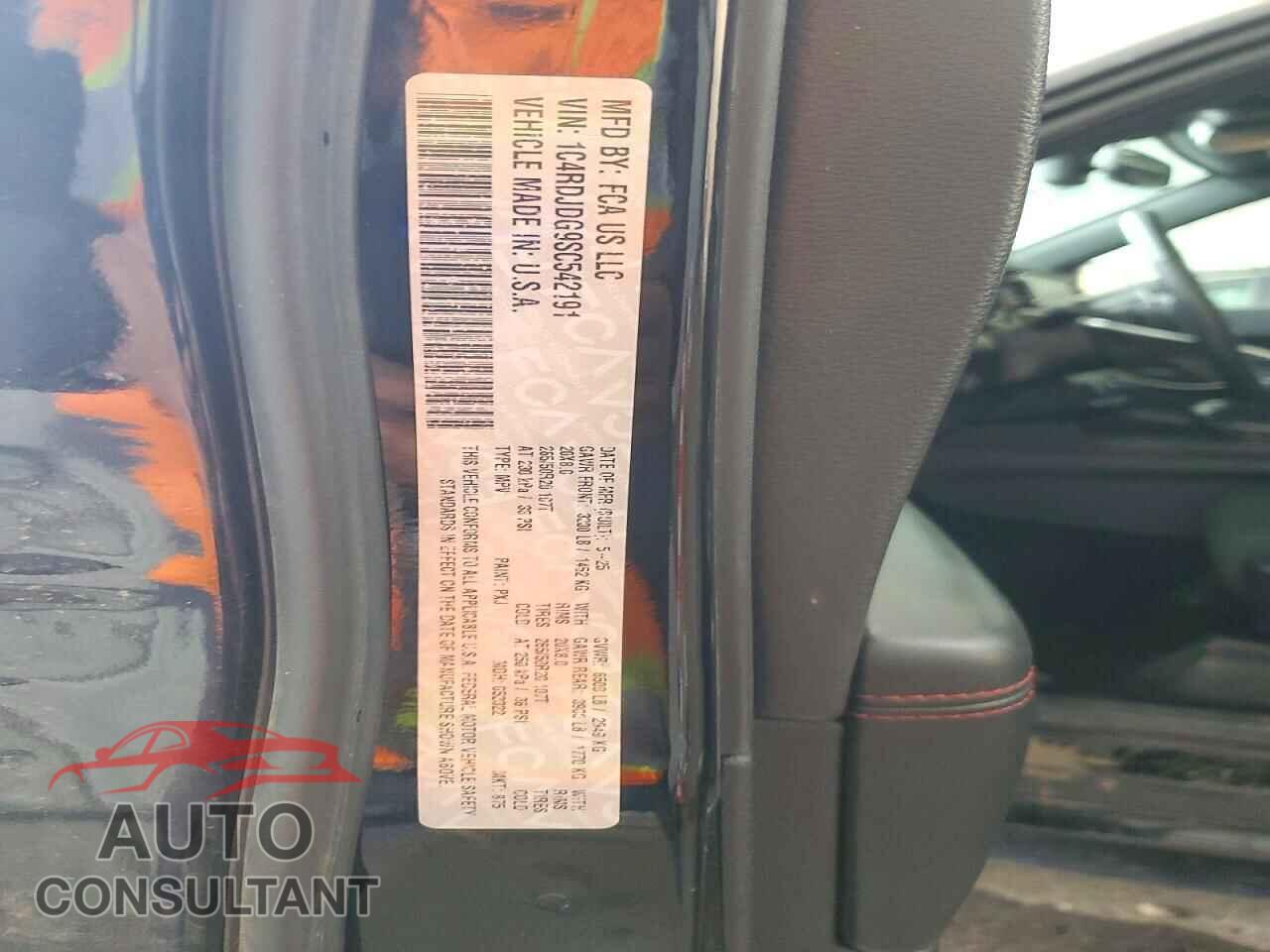 DODGE DURANGO 2025 - 1C4RDJDG9SC542191