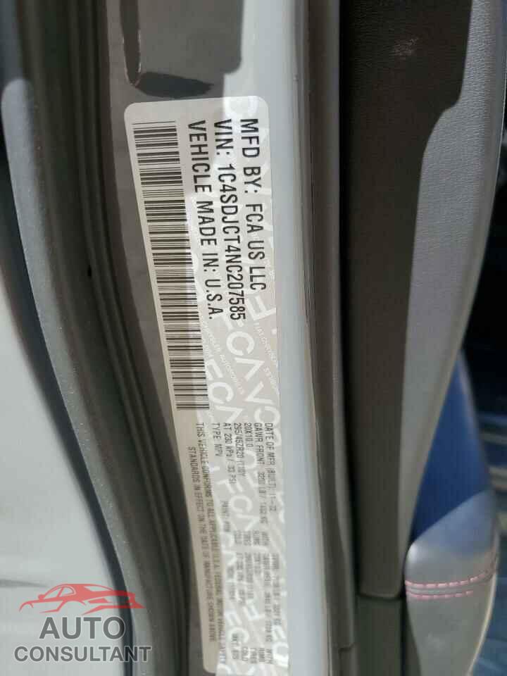 DODGE DURANGO 2022 - 1C4SDJCT4NC207585