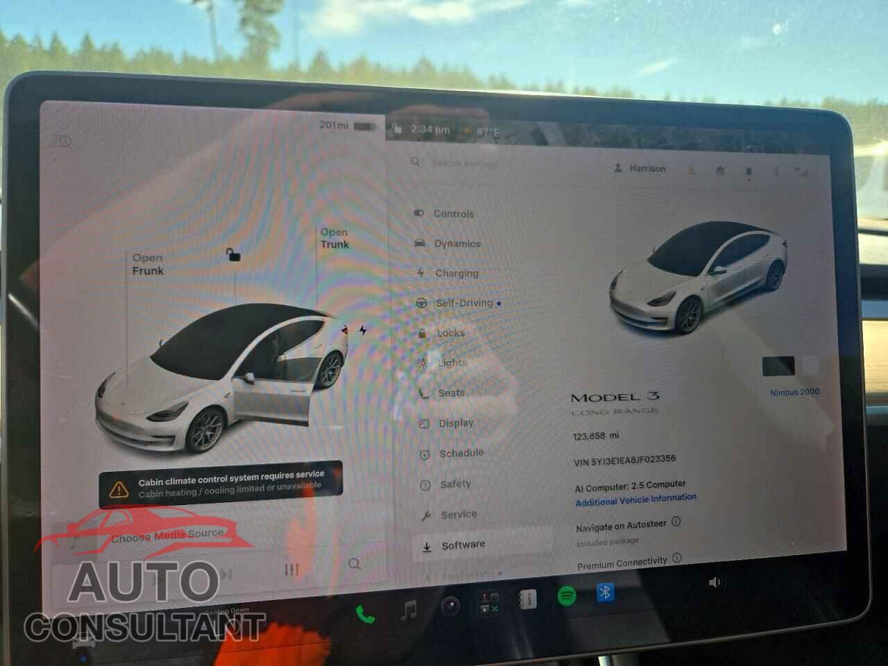 TESLA MODEL 3 2018 - 5YJ3E1EA8JF023356