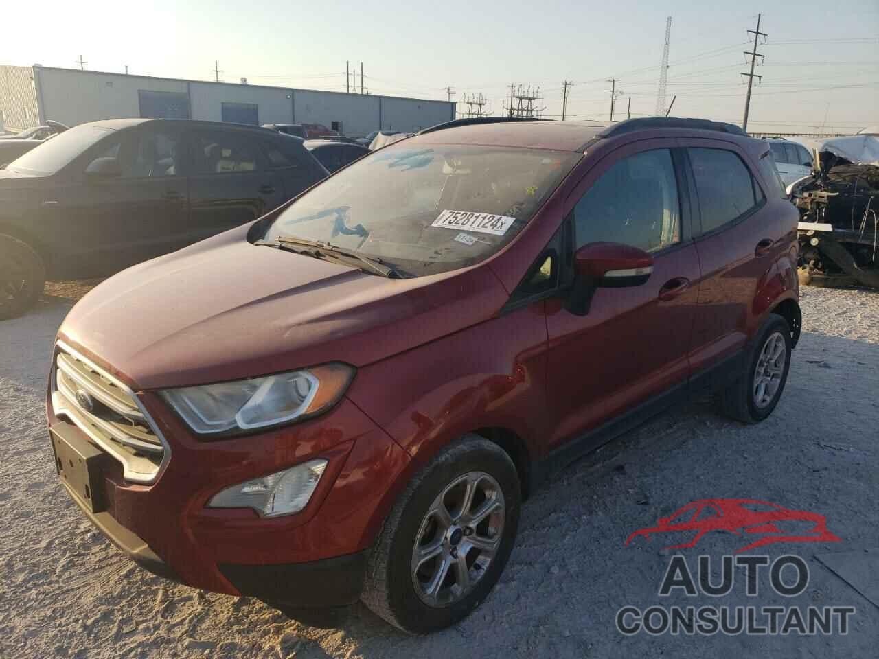 FORD ECOSPORT 2018 - MAJ3P1TE6JC234199