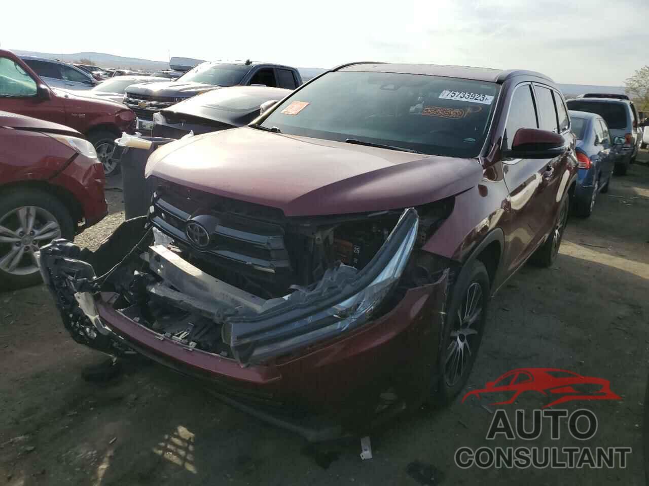 TOYOTA HIGHLANDER 2017 - 5TDJZRFH1HS474995