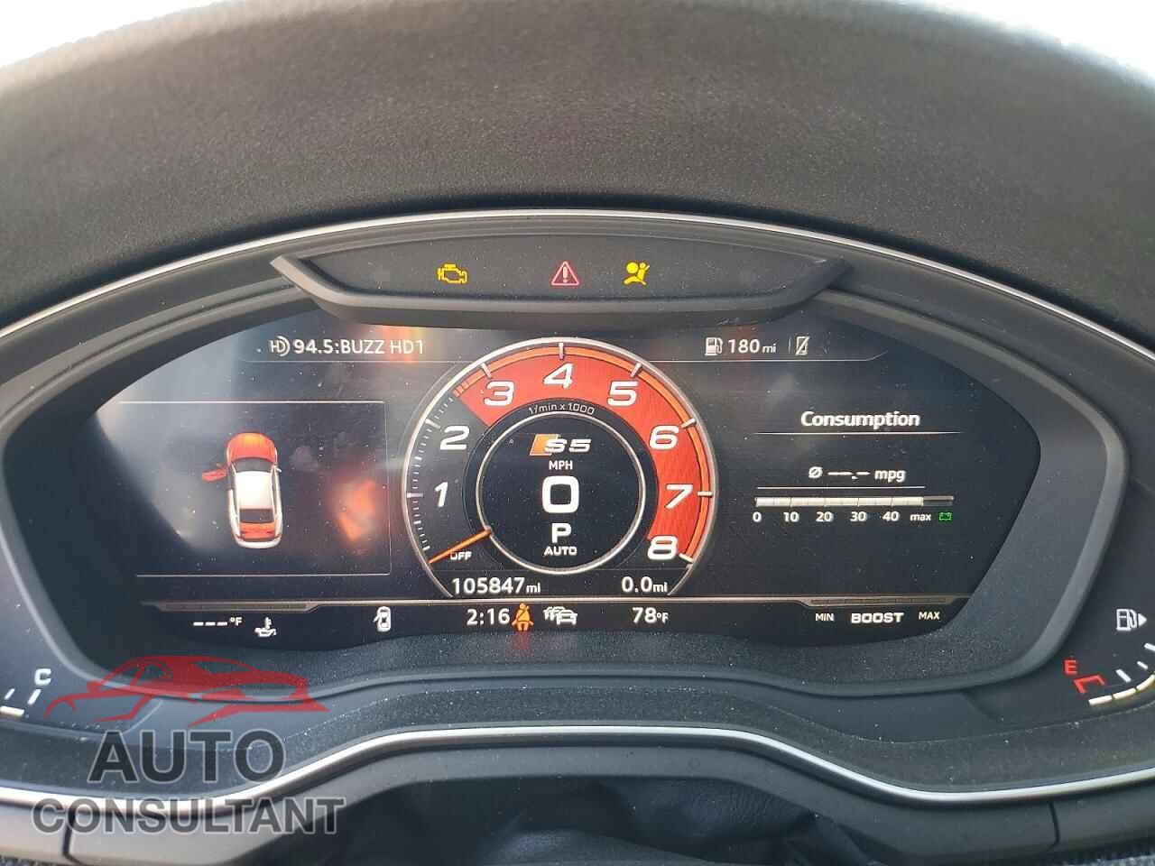 AUDI S5/RS5 2019 - WAUC4CF55KA027937