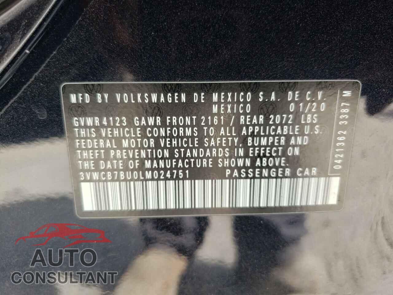 VOLKSWAGEN JETTA 2020 - 3VWCB7BU0LM024751