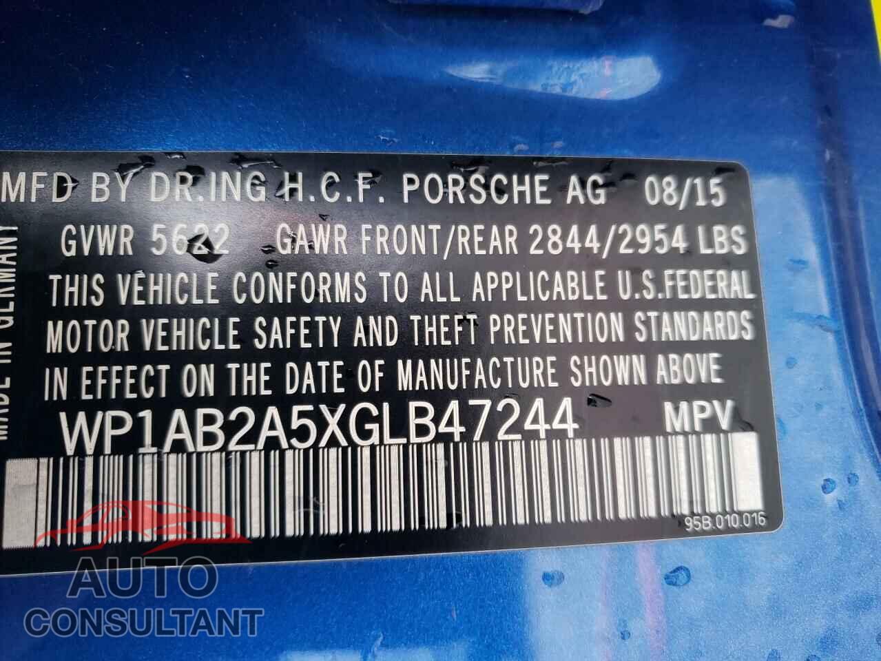 PORSCHE MACAN 2016 - WP1AB2A5XGLB47244