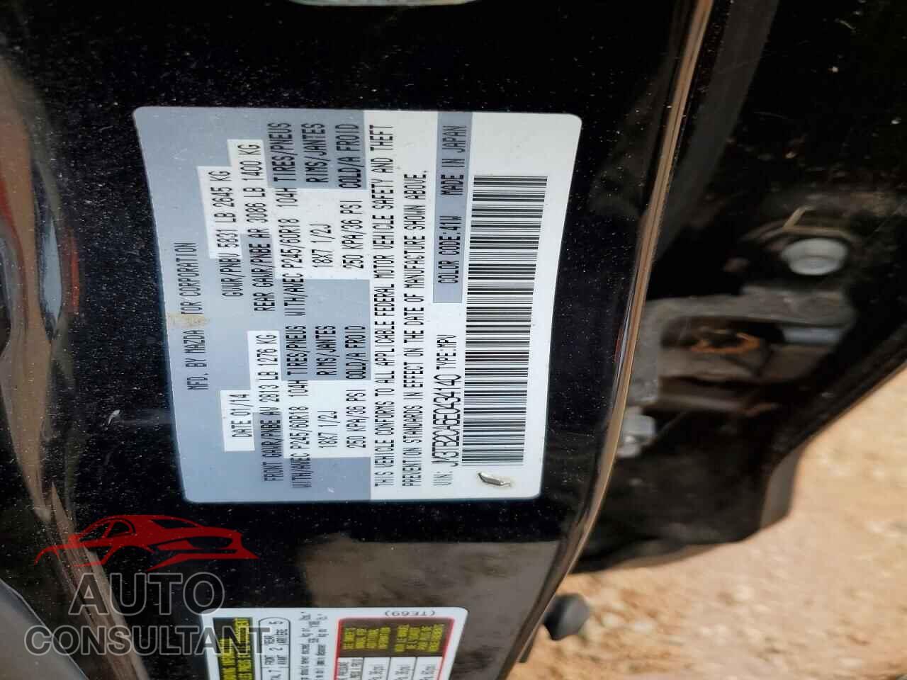 MAZDA CX-9 2014 - JM3TB2CA6E0434140