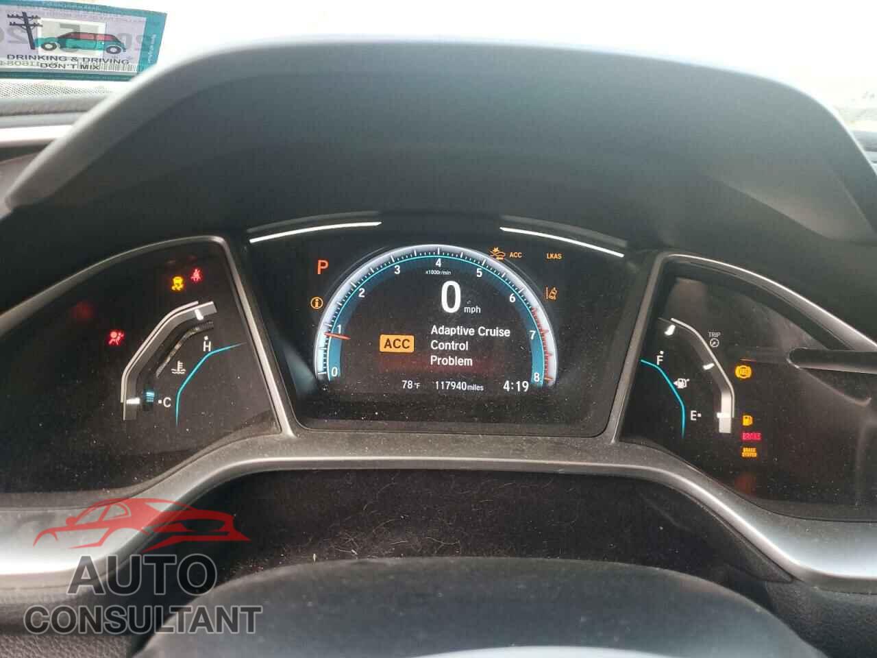 HONDA CIVIC 2019 - 2HGFC3B39KH353833