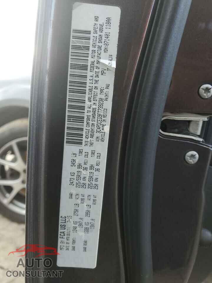 DODGE JOURNEY 2015 - 3C4PDCEG9FT739230