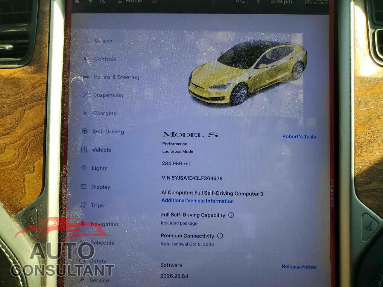 TESLA MODEL S 2020 - 5YJSA1E43LF364975