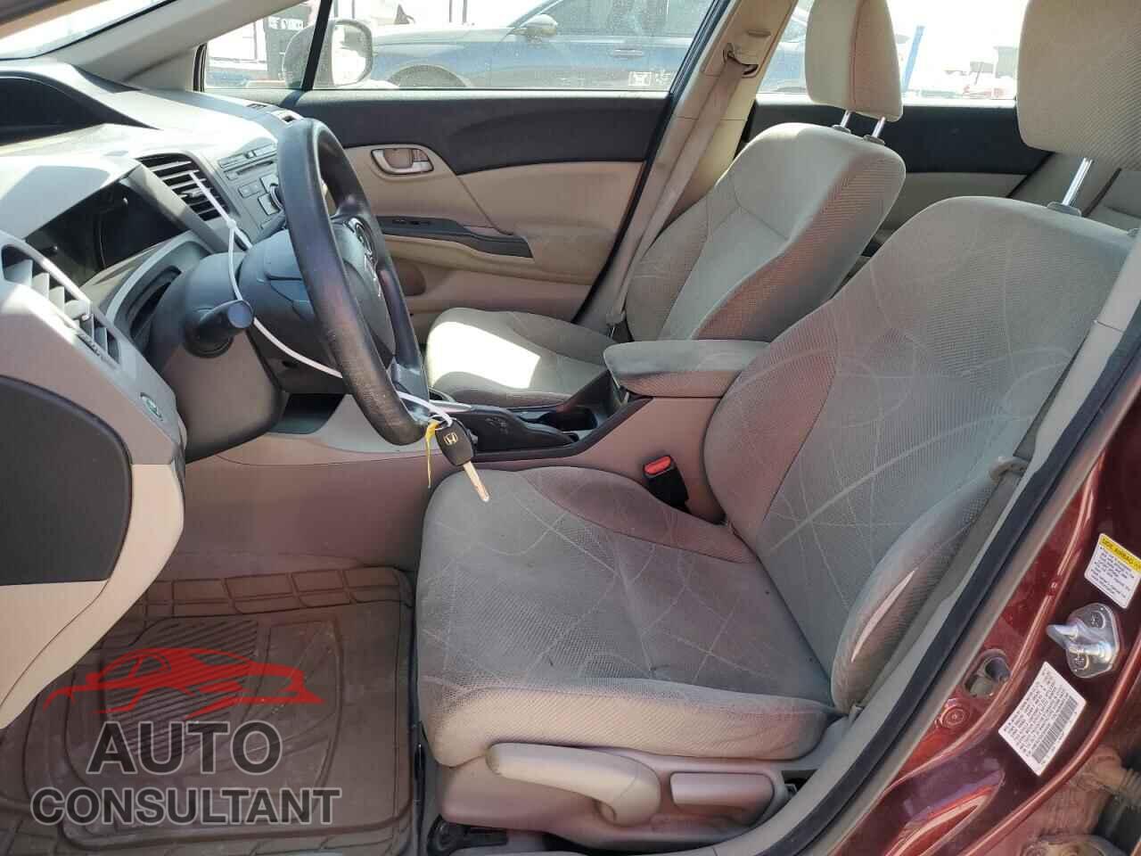 HONDA CIVIC 2012 - JHMFB2F52CS003606