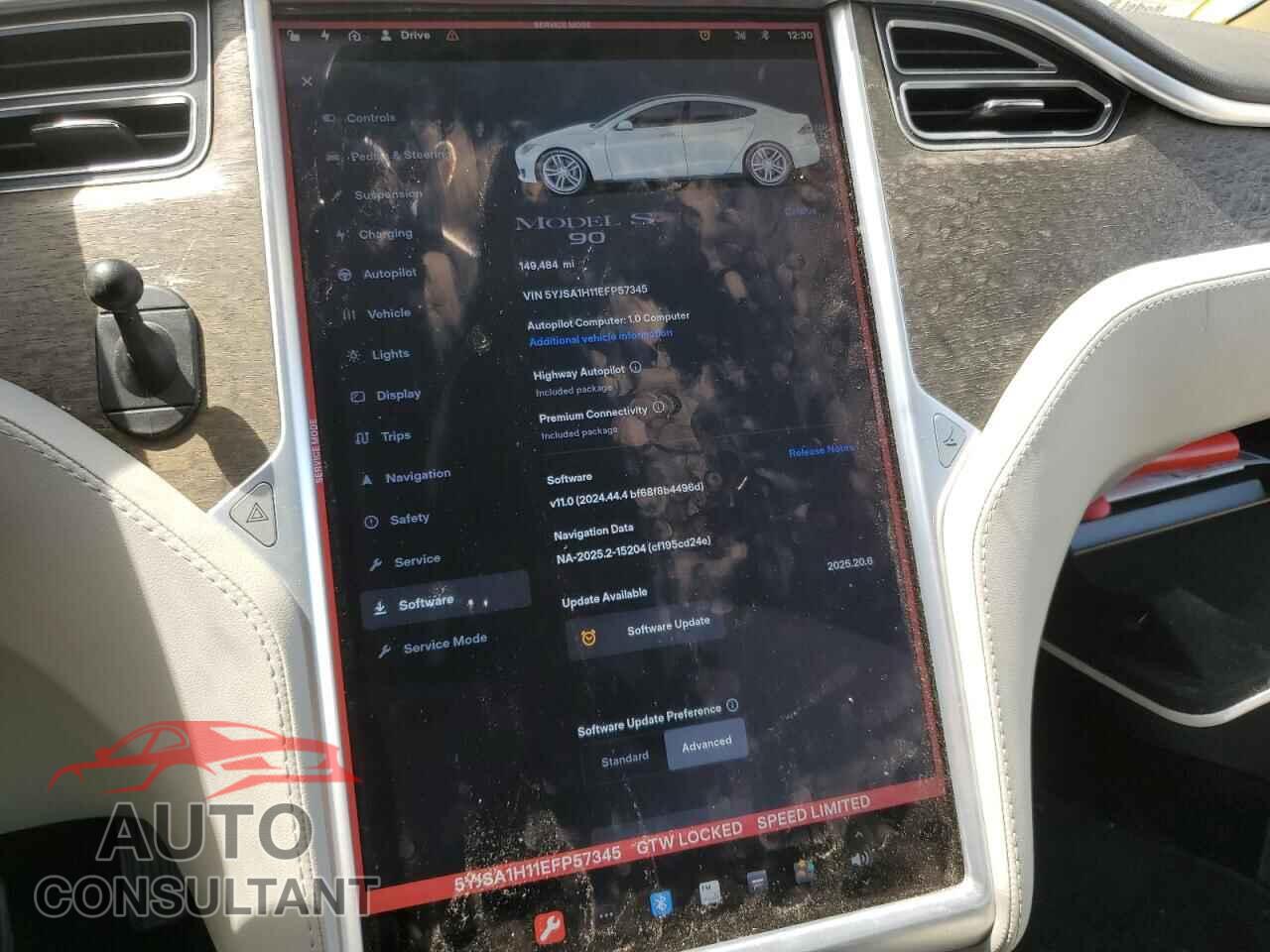 TESLA MODEL S 2014 - 5YJSA1H11EFP57345