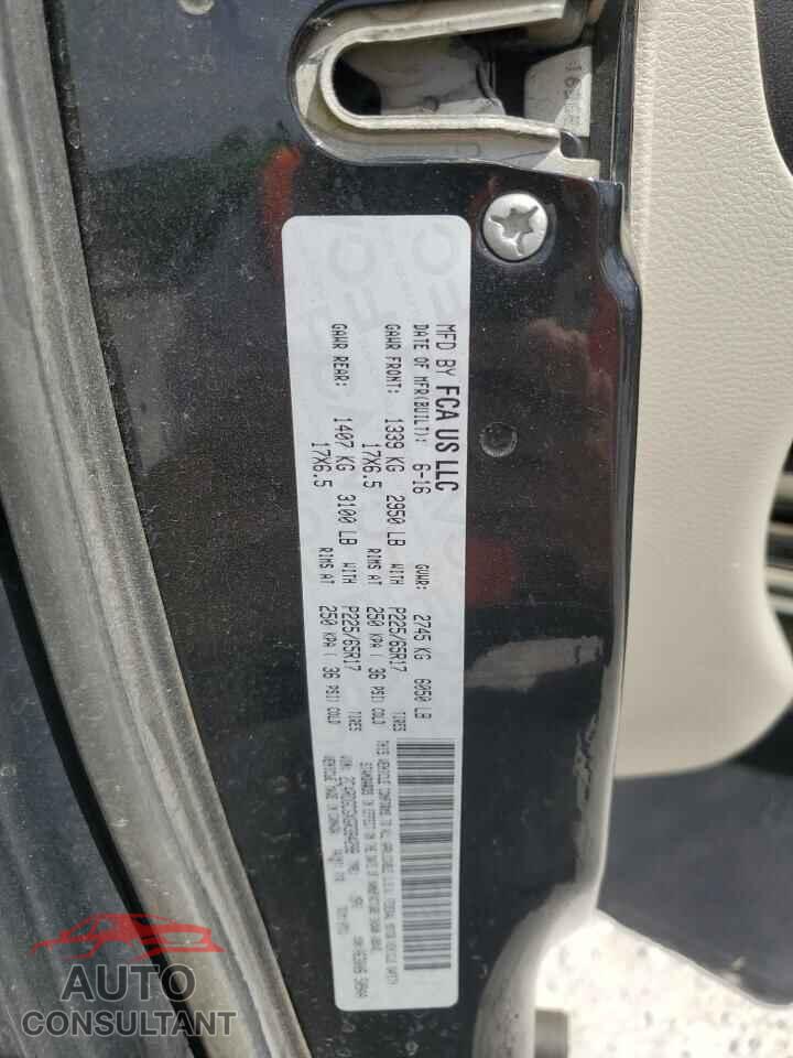 DODGE CARAVAN 2016 - 2C4RDGCGXGR384298