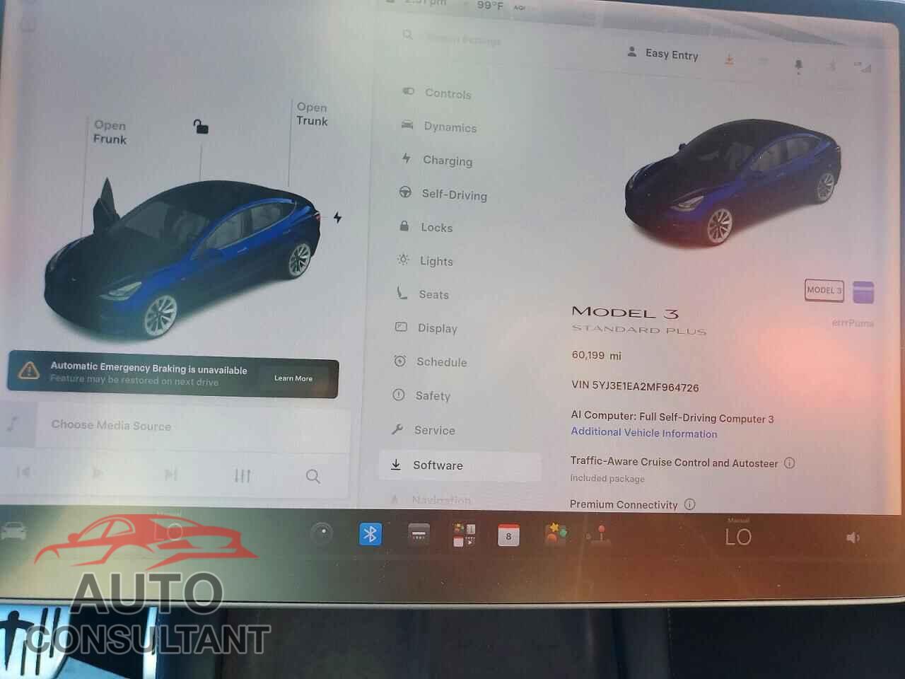 TESLA MODEL 3 2021 - 5YJ3E1EA2MF964726