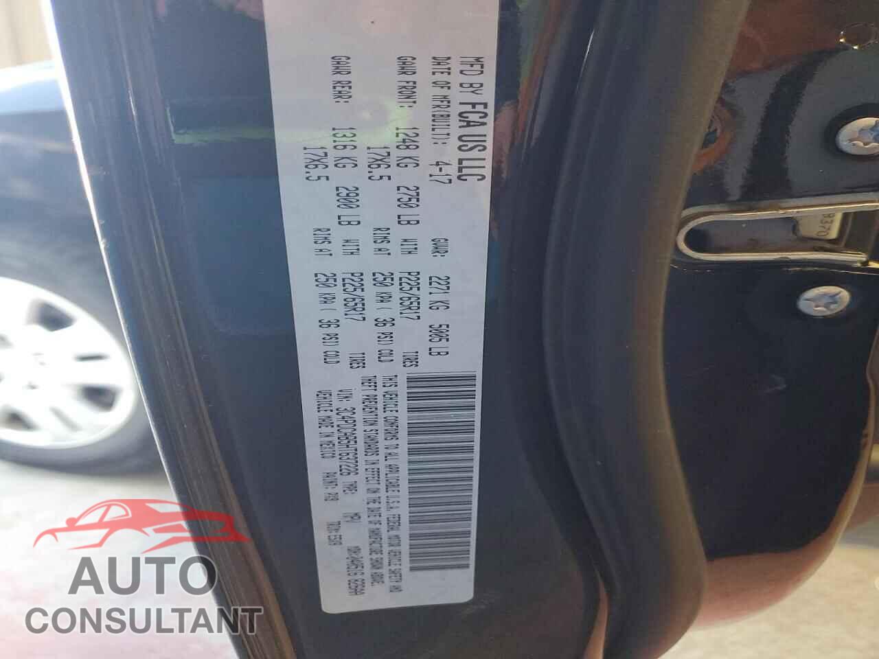 DODGE JOURNEY 2017 - 3C4PDCAB5HT637226