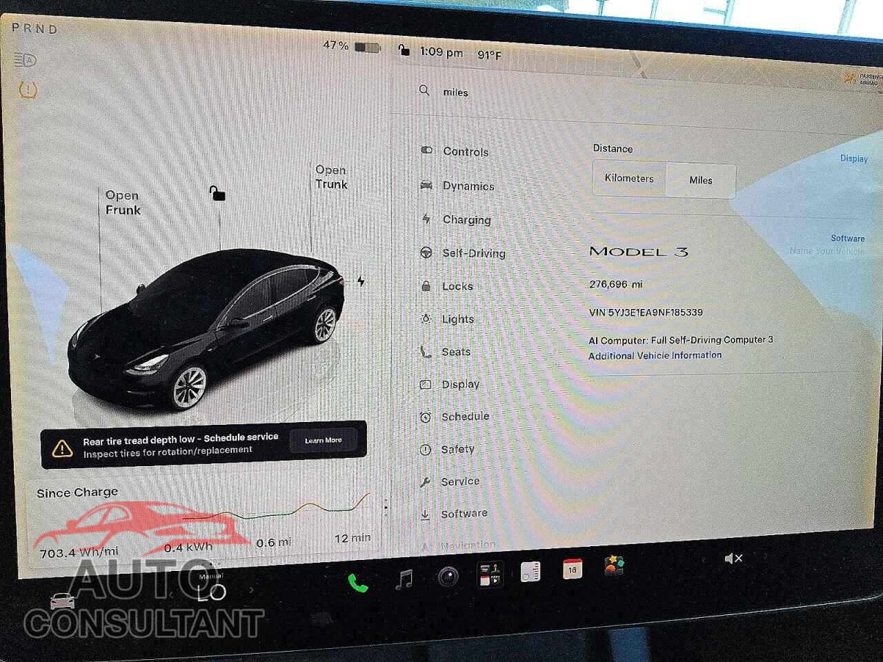 TESLA MODEL 3 2022 - 5YJ3E1EA9NF185339