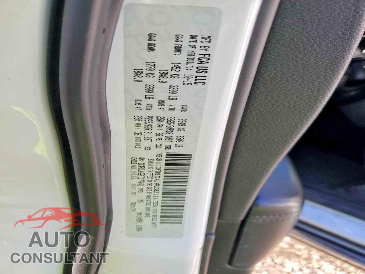 DODGE DURANGO 2015 - 1C4RDJAG2FC177041