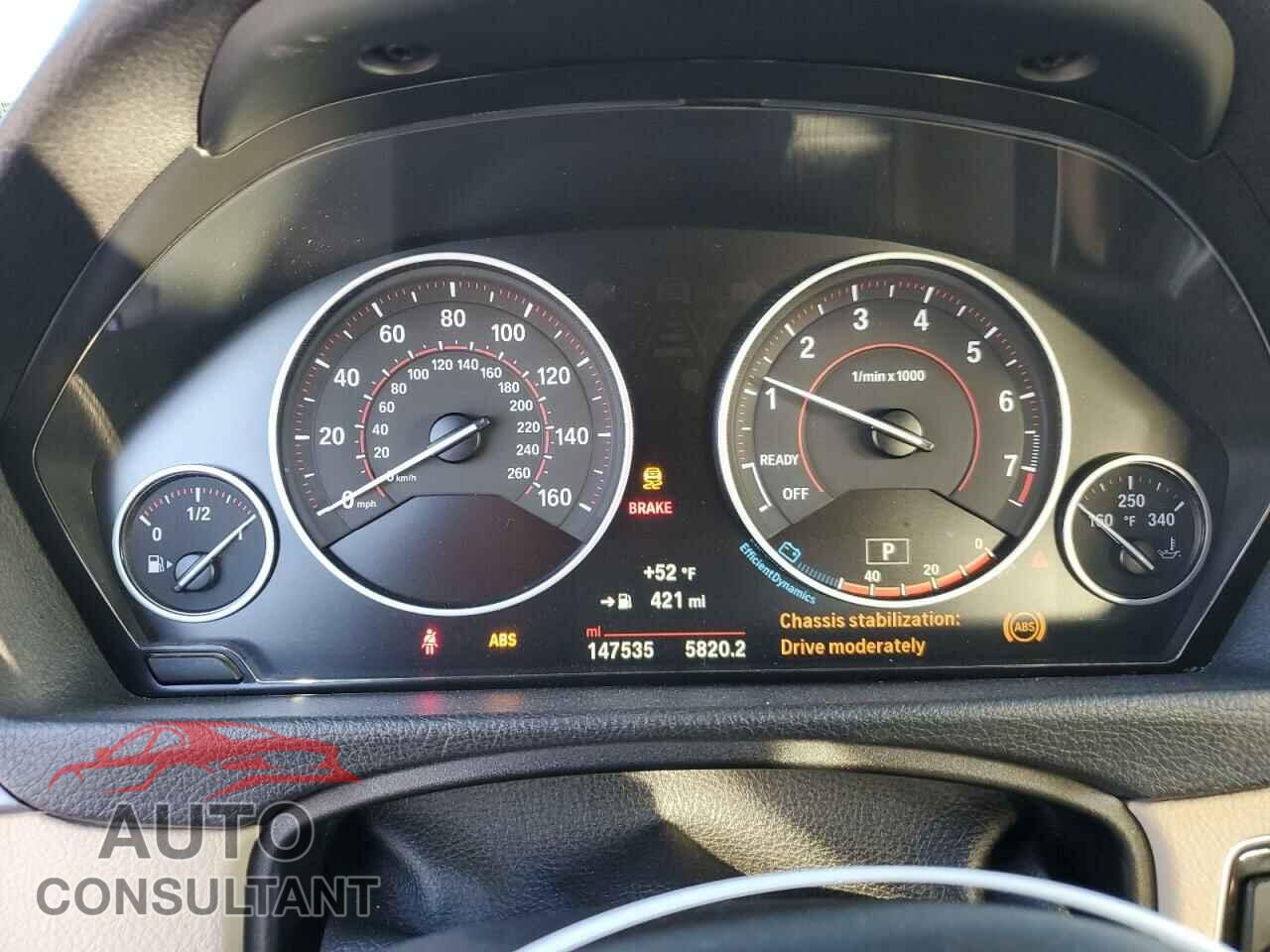 BMW 3 SERIES 2016 - WBA8E9G53GNU29685