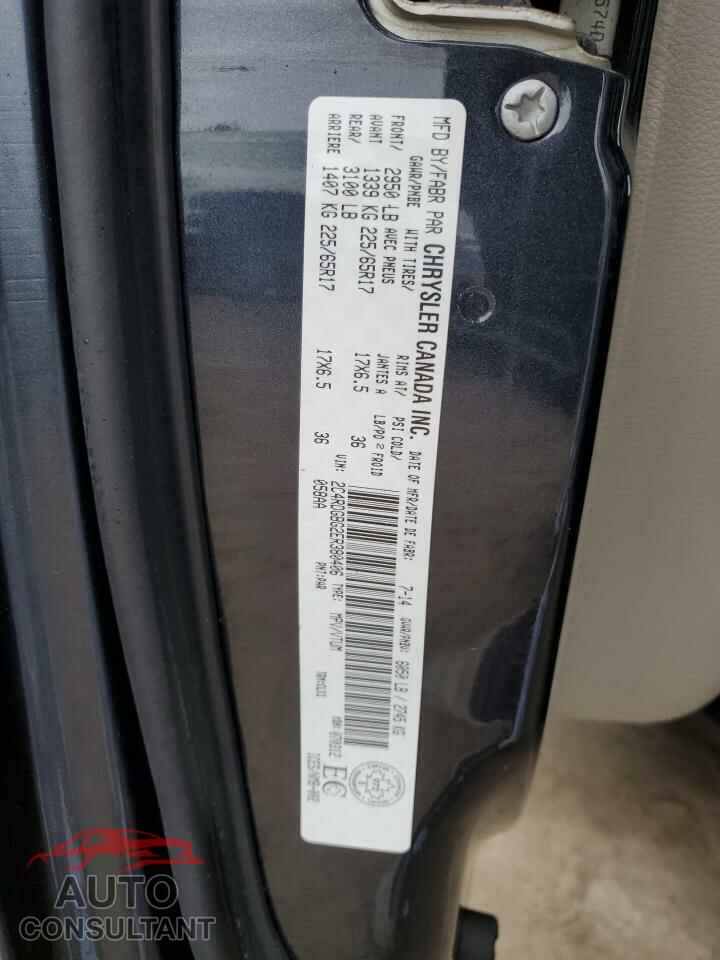 DODGE CARAVAN 2014 - 2C4RDGBG2ER380406