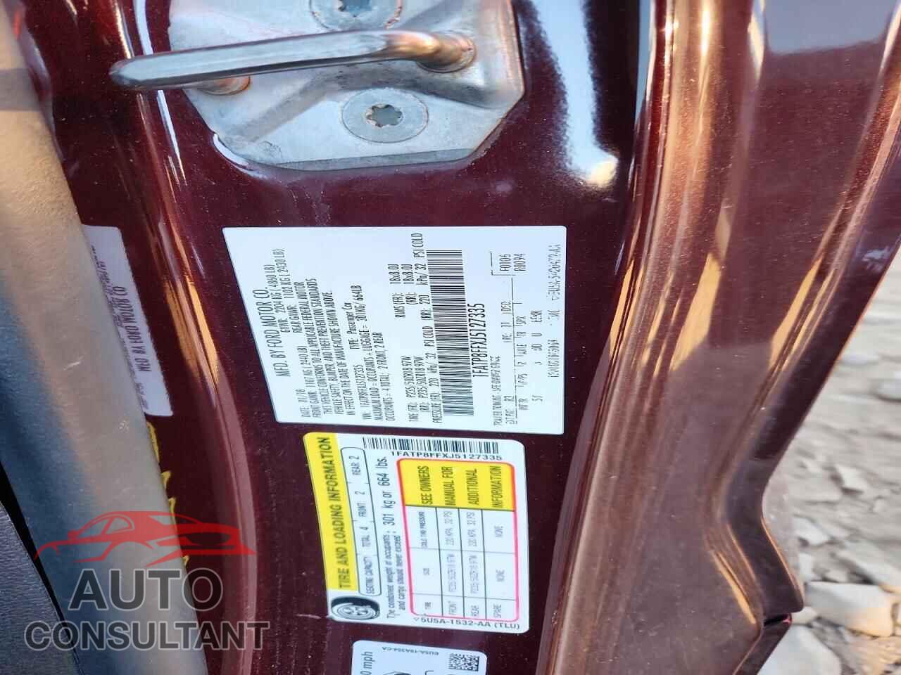 FORD MUSTANG 2018 - 1FATP8FFXJ5127335