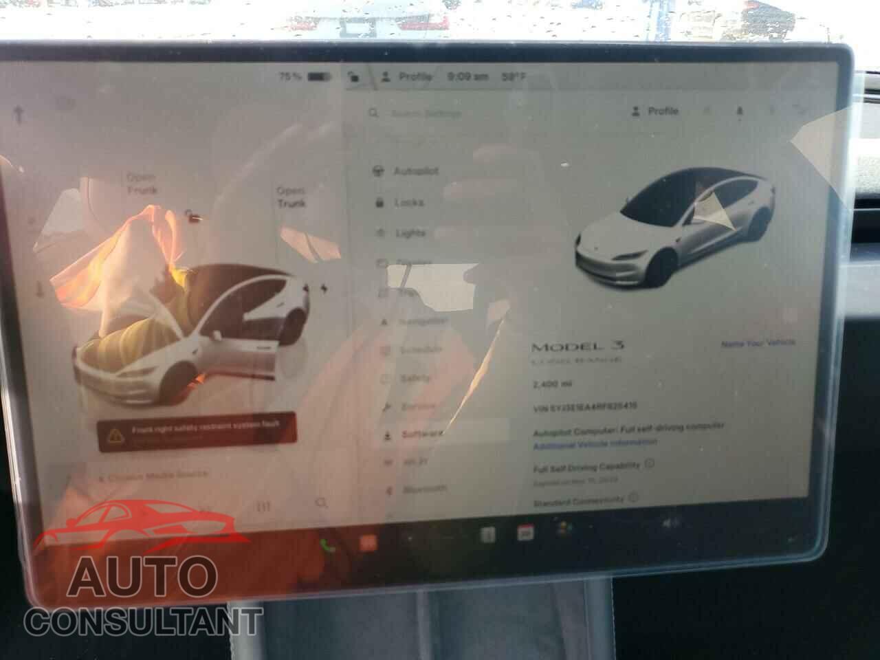 TESLA MODEL 3 2024 - 5YJ3E1EA4RF825415