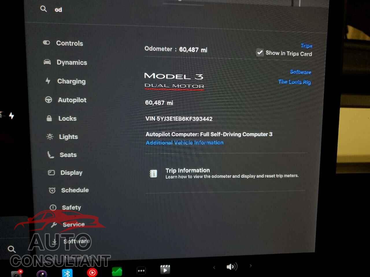 TESLA MODEL 3 2019 - 5YJ3E1EB6KF393442