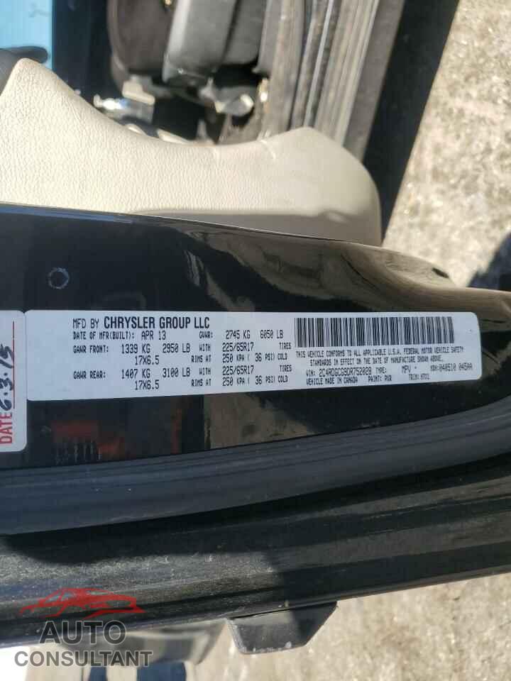 DODGE CARAVAN 2013 - 2C4RDGCG9DR752028
