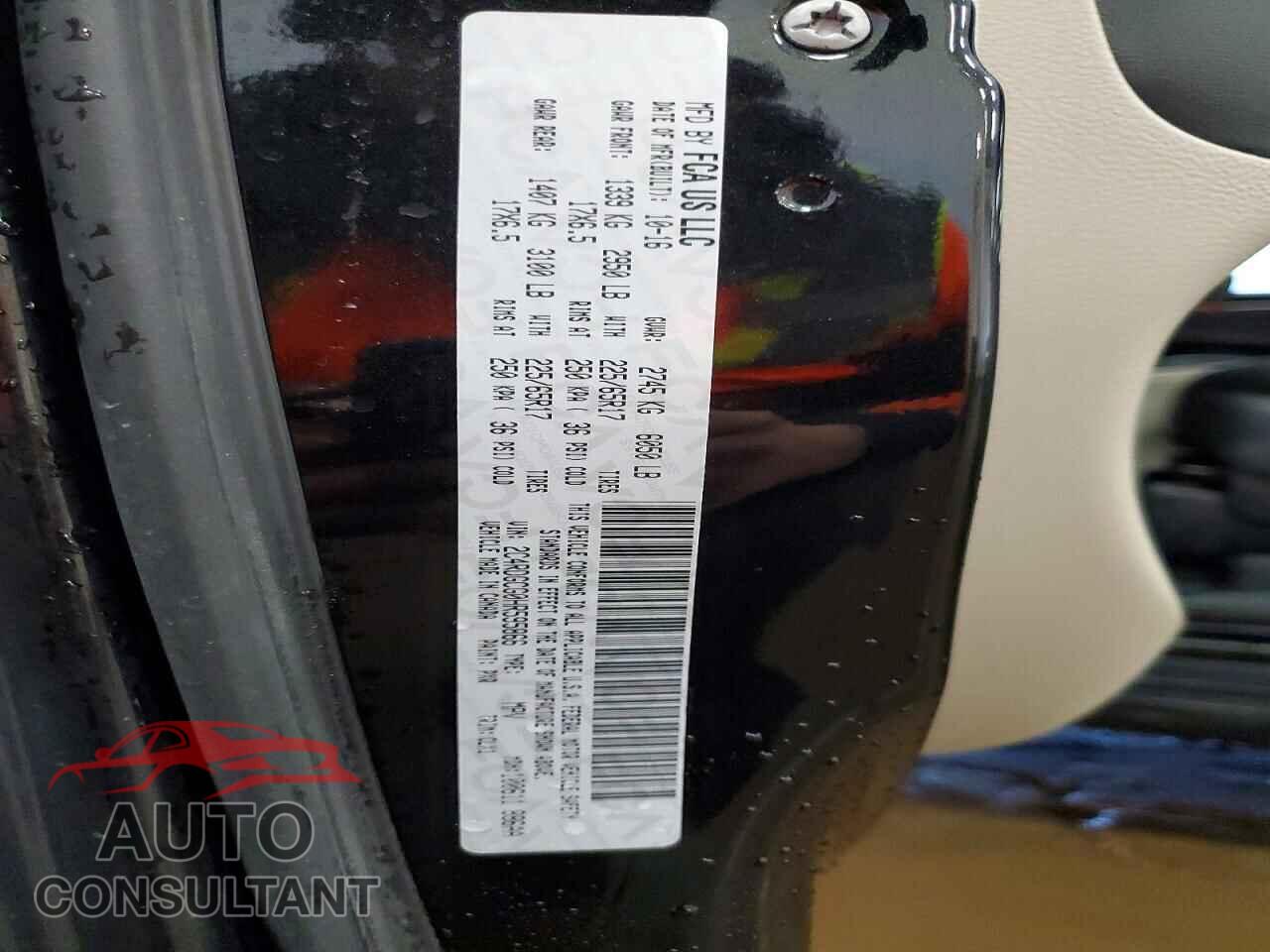 DODGE CARAVAN 2017 - 2C4RDGCG0HR595866