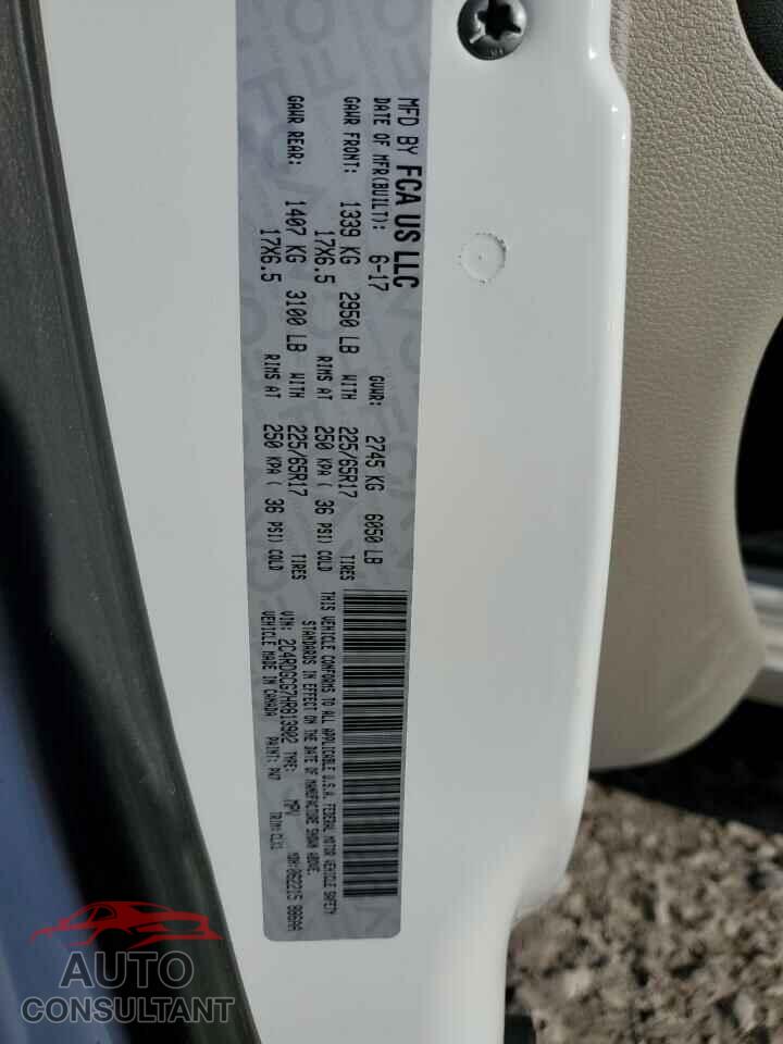 DODGE CARAVAN 2017 - 2C4RDGCG7HR813902