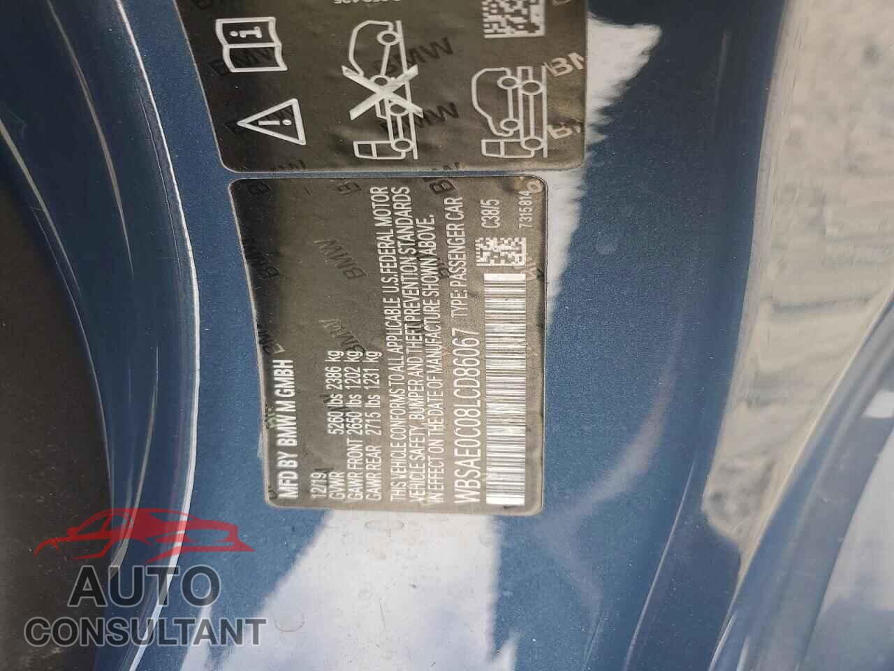 BMW M8 2020 - WBSAE0C08LCD86067