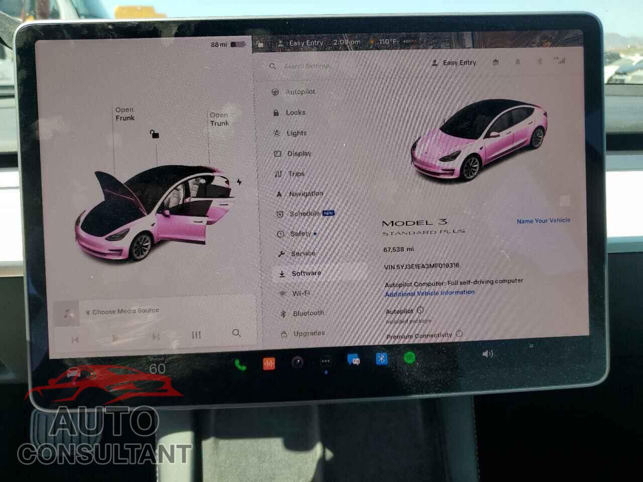 TESLA MODEL 3 2021 - 5YJ3E1EA3MF019316