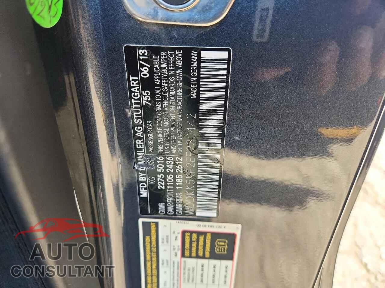 MERCEDES-BENZ E-CLASS 2014 - WDDKK5KF2EF230442