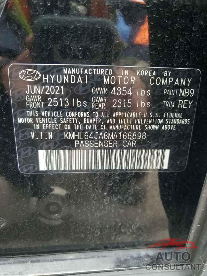 HYUNDAI SONATA 2021 - KMHL64JA6MA166898