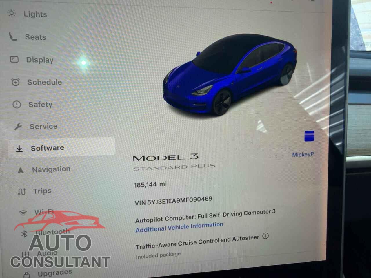 TESLA MODEL 3 2021 - 5YJ3E1EA9MF090469