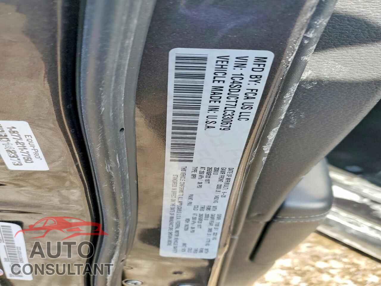 DODGE DURANGO 2020 - 1C4SDJCT7LC330679