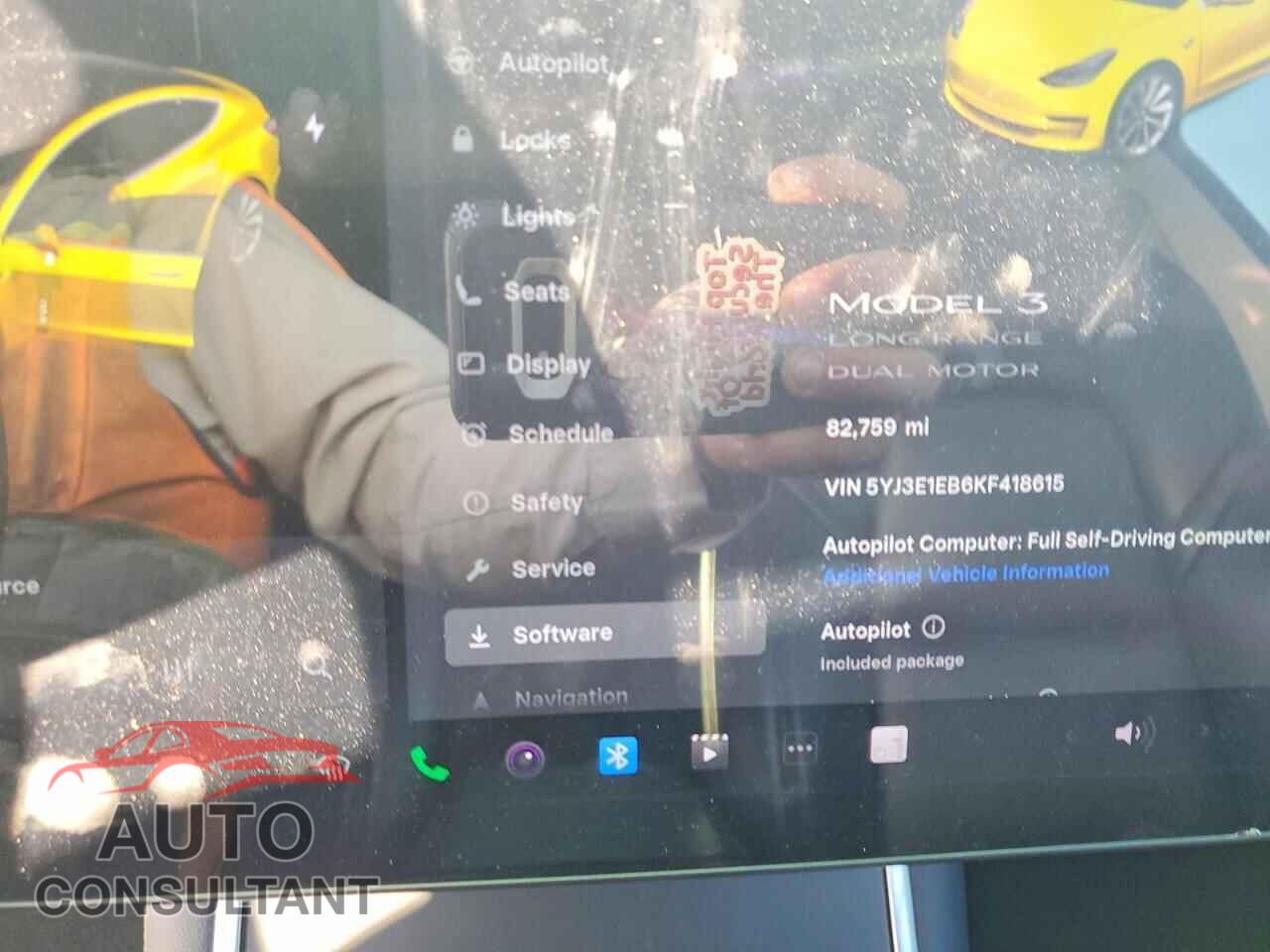 TESLA MODEL 3 2019 - 5YJ3E1EB6KF418615