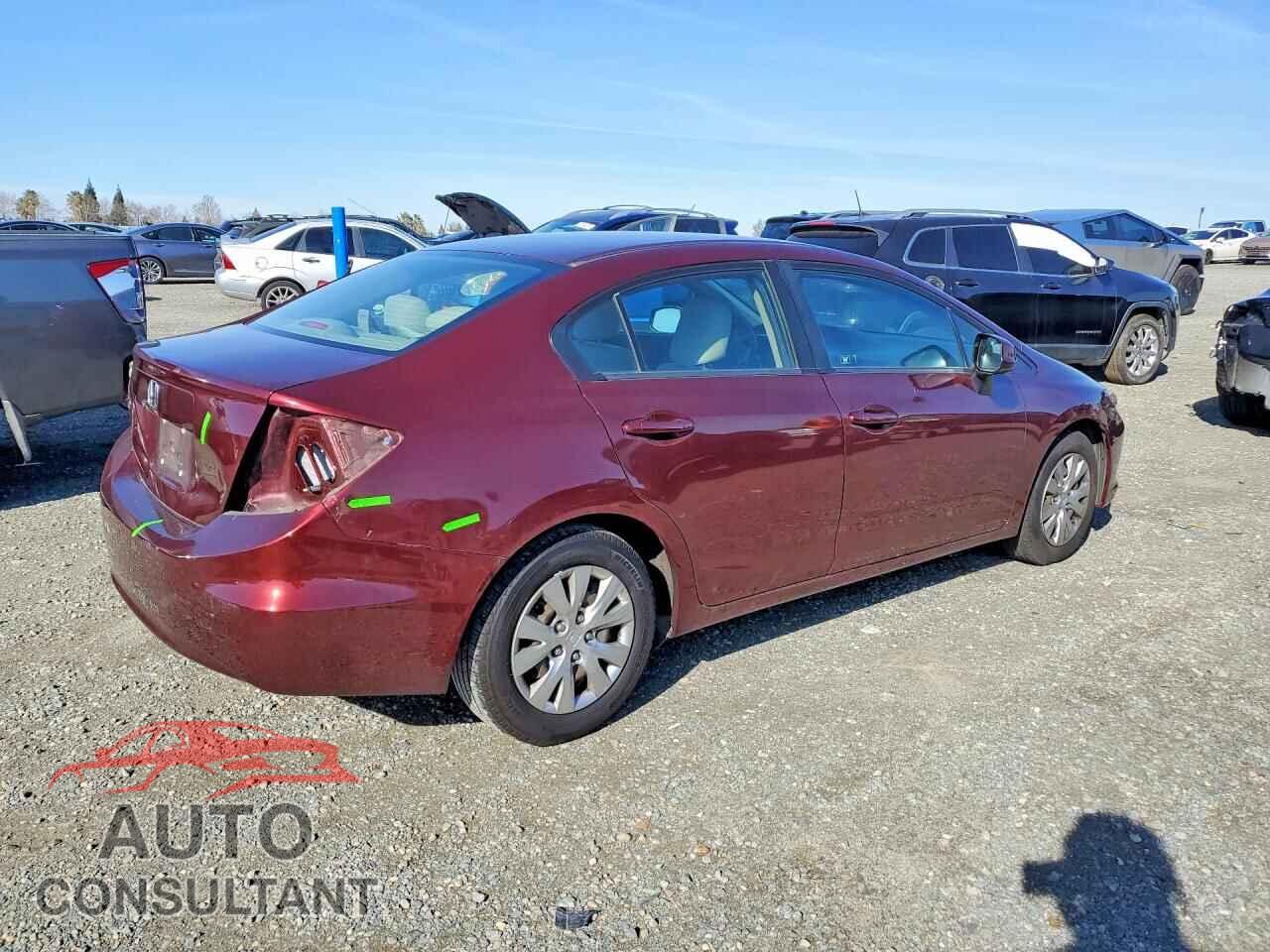 HONDA CIVIC 2012 - 19XFB2F52CE358666