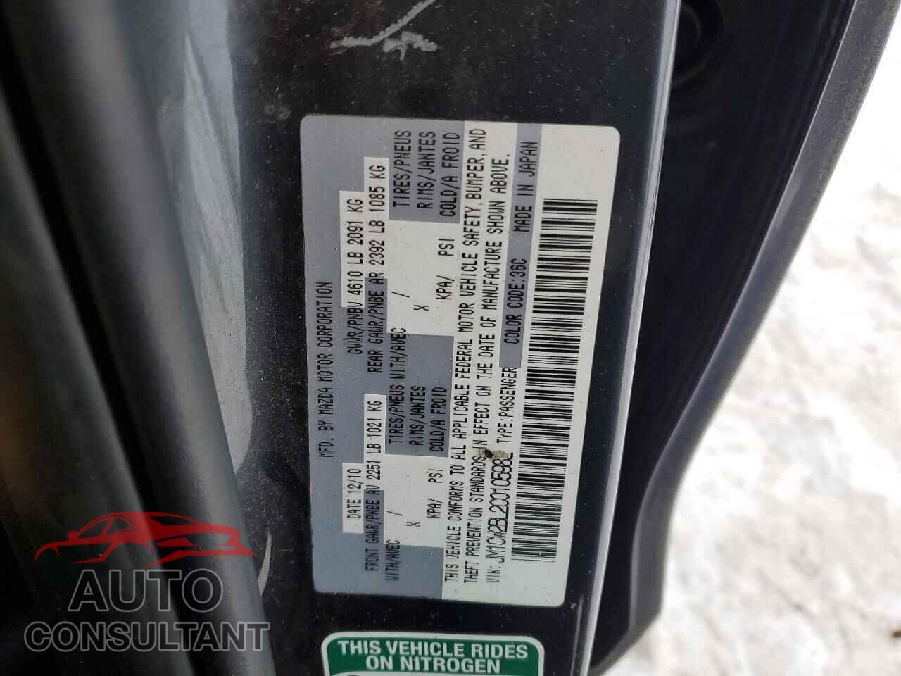 MAZDA 5 2012 - JM1CW2BL2C0105982