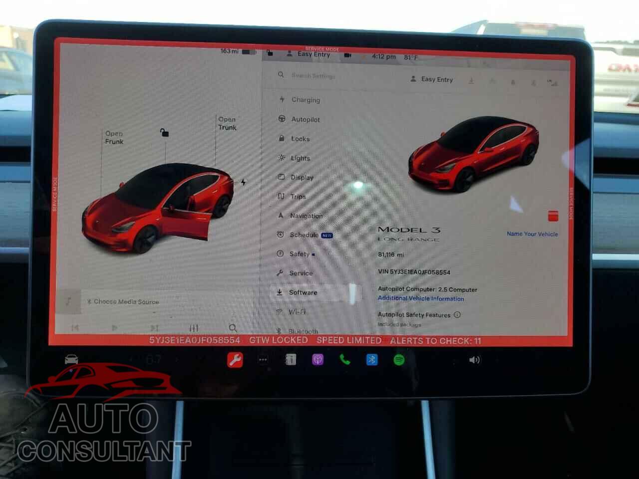 TESLA MODEL 3 2018 - 5YJ3E1EA0JF058554