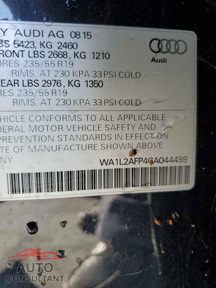 AUDI Q5 2016 - WA1L2AFP4GA044499